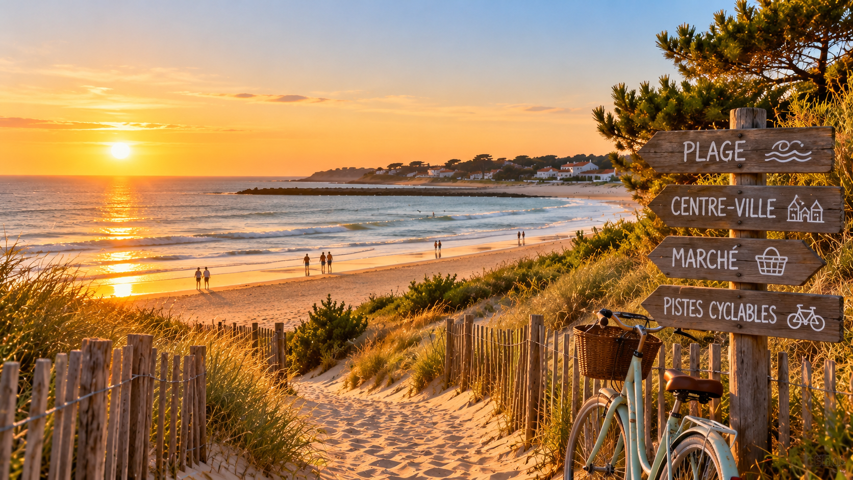 Camping en Vendée : profitez des grandes plages de sable, des dunes et des paysages de la côte Atlantique.